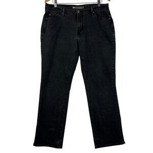 Levis 505 Straight Leg Jeans Womens 12 Black Wash Denim Everyday Casual‎ 31x30
